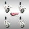 Service Caster 3 Inch 316SS Gray Poly Swivel 1-3/8 Inch Expanding Stem Caster Lock Brake, 2PK SCC-SS316TTLEX20S314-PPUB-2-S-2-138 - alternate 5